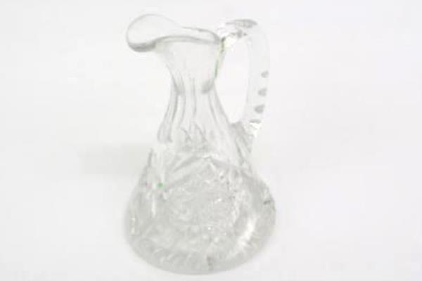 Libbey Decanter America Brilliant Cruet Clarks Hobstar #45 Starburst ~No Stopper