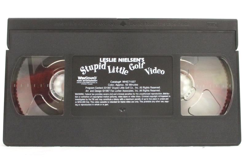 Leslie Nielsen's Stupid Little Golf Video VHS Tape 1997 Fox Lorber WinStar