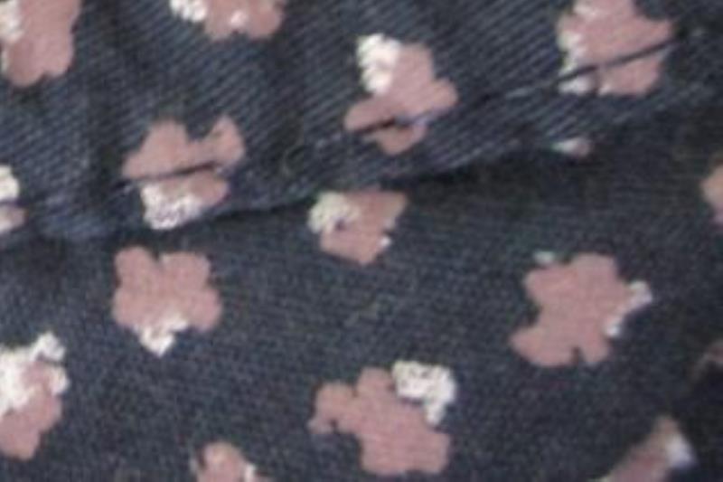 Sunrise Kingdom Short Sleeve Button Up Shirt Navy Print Cotton Men's Size Large