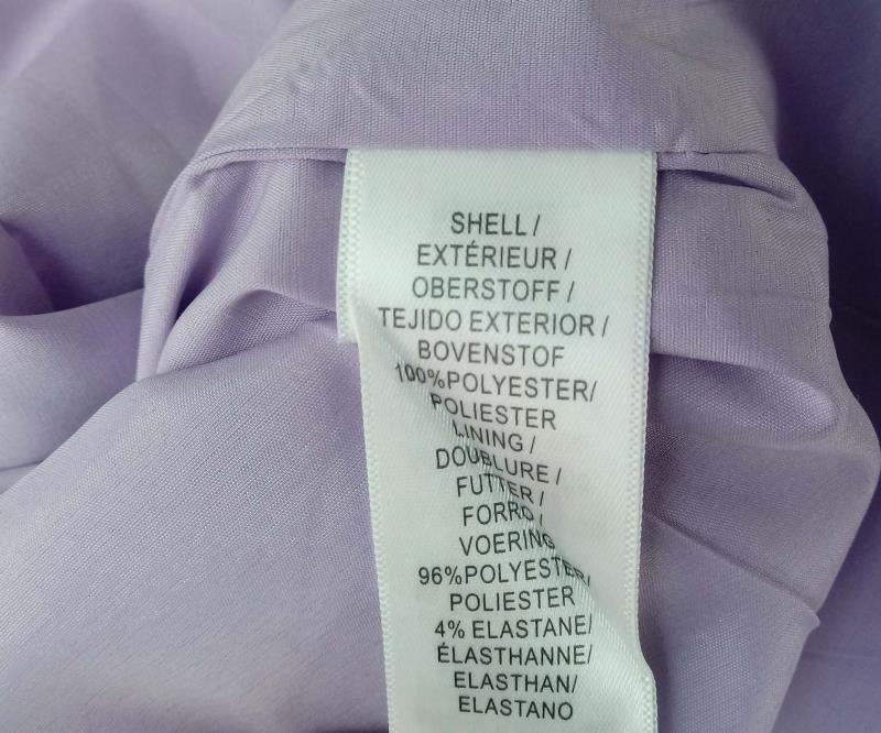 AIDAN by Aidan Mattox Bodycon Dress Ruffle Straps Light Purple Crepe Sz 6