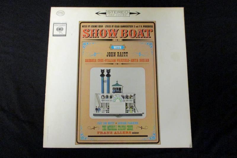 Lot of 2 Show Boat Musical 12in 33rpm Vinyl LP Records John Raitt Henri Rene