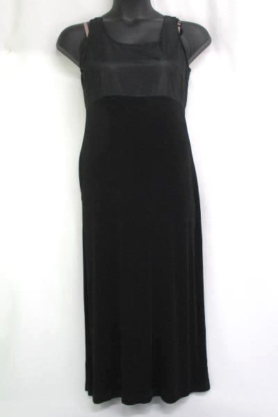 Ronnie Nicole Petite by Ouida Black Sheer Top Sleeveless Sexy Dress 8P Stretchy