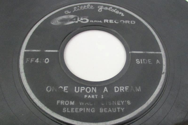 Lot of Four Vintage 45 RPM Records Featuring Children's Songs