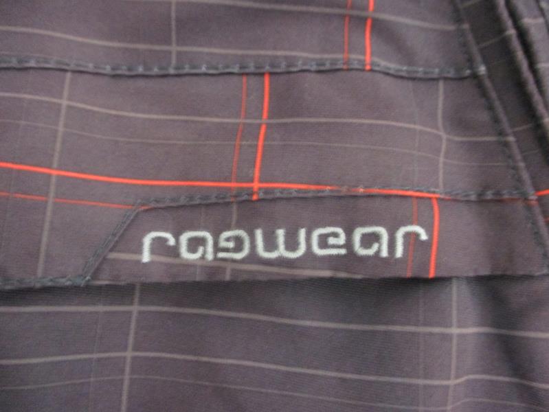 Ragwear Men's Asymmetrical Full Zip Plum Plaid Ski Coat Jacket Hooded Sz S