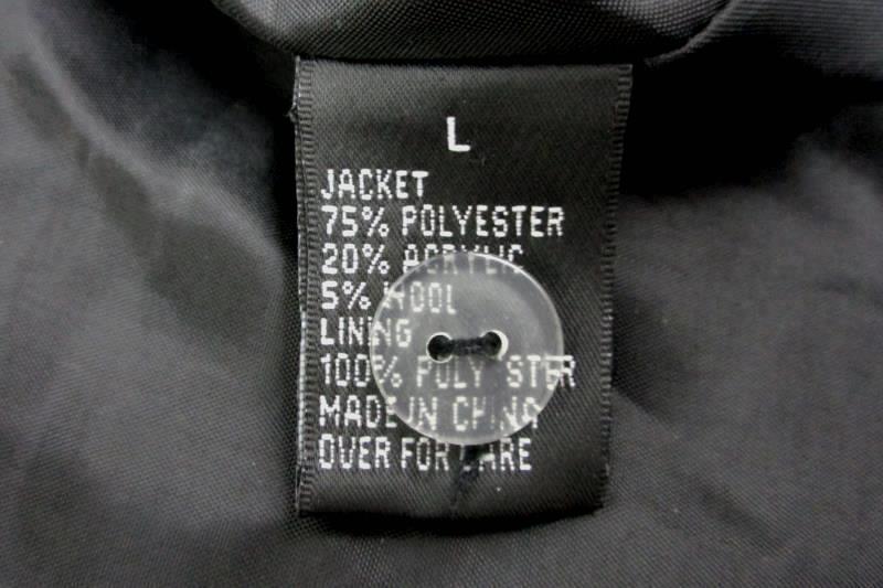 Women's Black White Double Breasted Belted Peacoat By BCX Girl Size L
