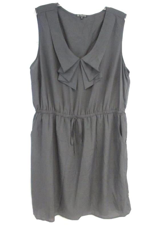 Be Bop Junior's Sleeveless Light Weight Gray Dress Elastic Waist Sz 3X Lined
