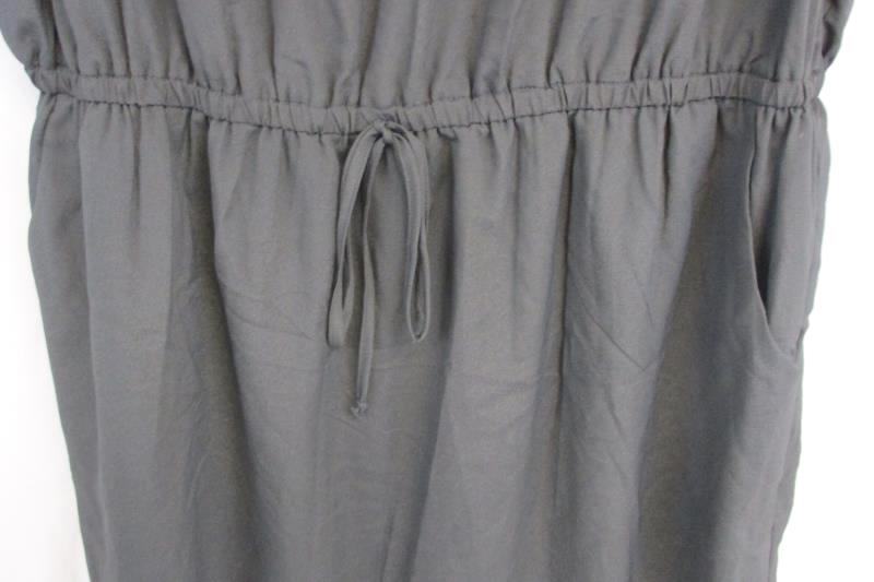 Be Bop Junior's Sleeveless Light Weight Gray Dress Elastic Waist Sz 3X Lined
