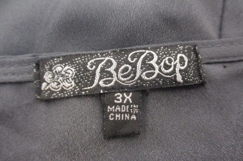 Be Bop Junior's Sleeveless Light Weight Gray Dress Elastic Waist Sz 3X Lined