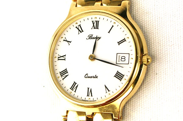 Berney Swiss Quartz Movement Mens Wristwatch With Bubble Bracelet Band