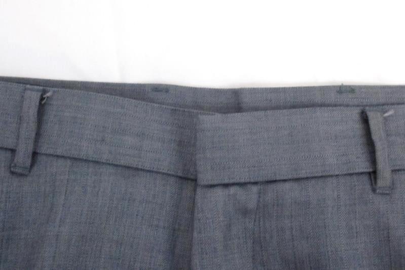Perry Ellis Men's Slim Fit Gray Striped Flat Front Dress Pants Slacks Sz 36W 30L