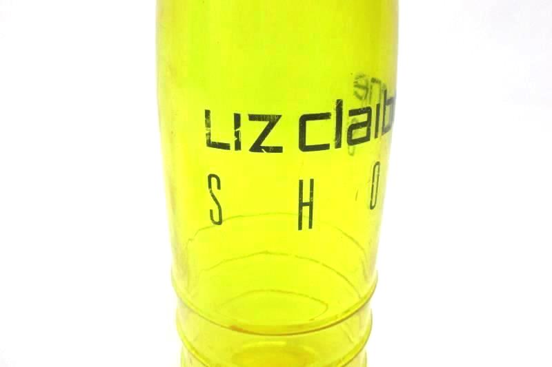 Liz Claiborne Shoes Water Bottle Advertisement Yellow and Black Plastic