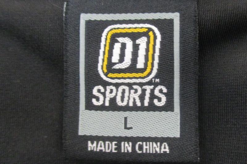 D1 Sports Men's Football Pants Slotted Waist Black Gray White Size Large