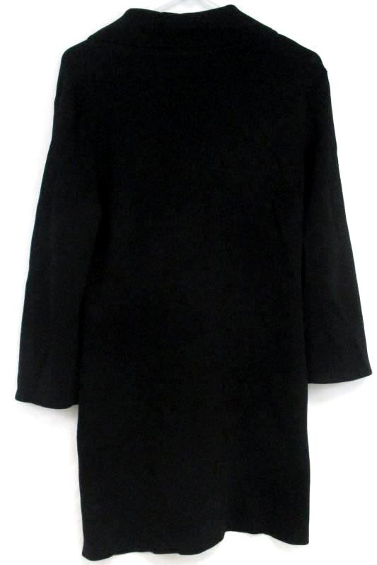 Nine West Women's Black Long Cardigan Sweater 3 Button Rayon Blend Size M