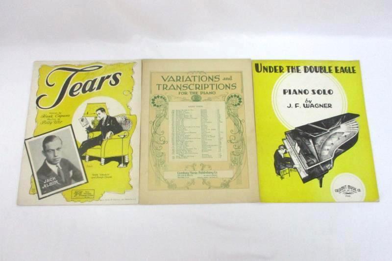Lot of 7 Vintage Piano Sheet Music Pieces Wedding March and More