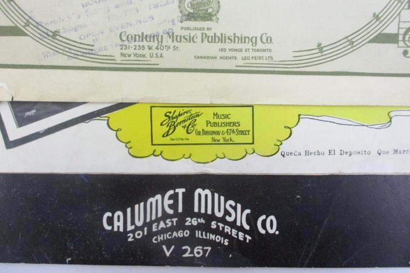 Lot of 7 Vintage Piano Sheet Music Pieces Wedding March and More