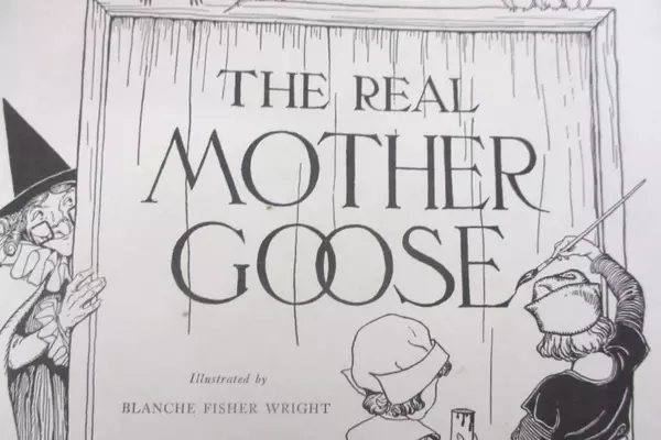 The Real Mother Goose Illustrated by Blanche Fisher Wright 1941 Ed Hardcover