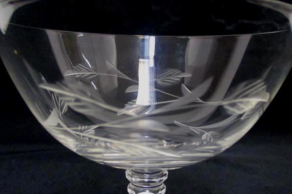 4 Replacement Etched Glass Floral Sorbet Cordial Champagne Stemware Crystal