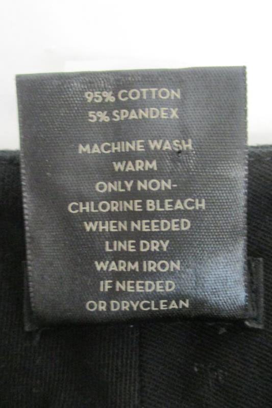 Ann Taylor Women's Signature Flat Front Cotton Blend Black Pants Sz 6