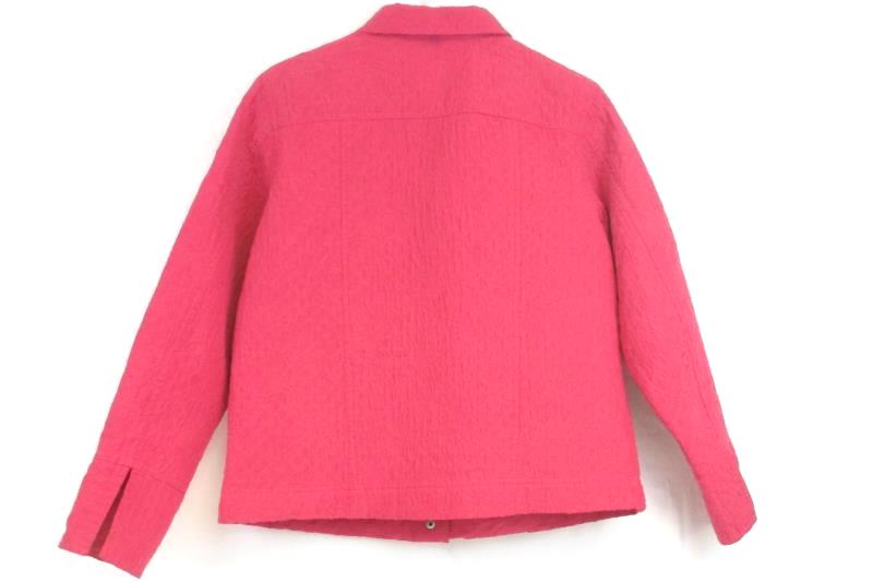 Coldwater Creek Jacket Light Weight Quilted Silk Pink Women's Size PM Petite