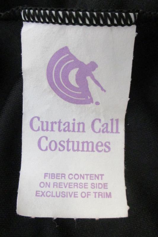 Curtain Call Costume Hip Hop Dance 2 Piece Set Sequin Teal Black Size AME