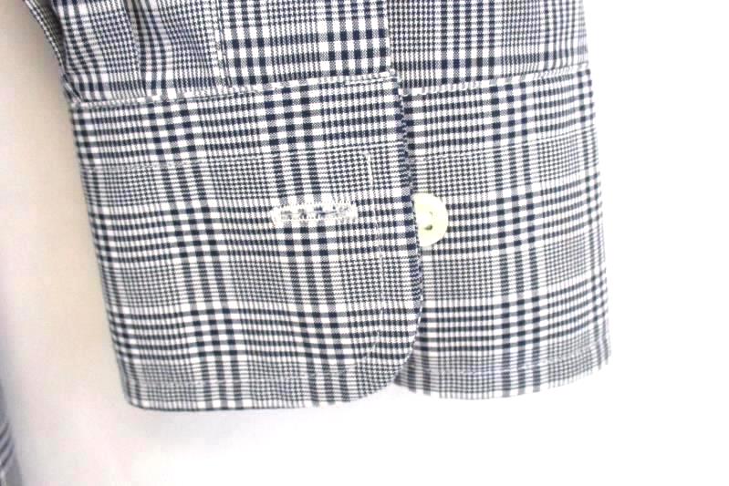 American Living Men's Button Up Shirt Wrinkle Free Black White Plaid Sz 17 32 33