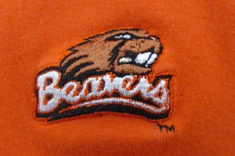 Lot of 2 Boy's Nike Oregon State Beavers Hoodie Sweatshirt Polo Shirt Sz M 8 10