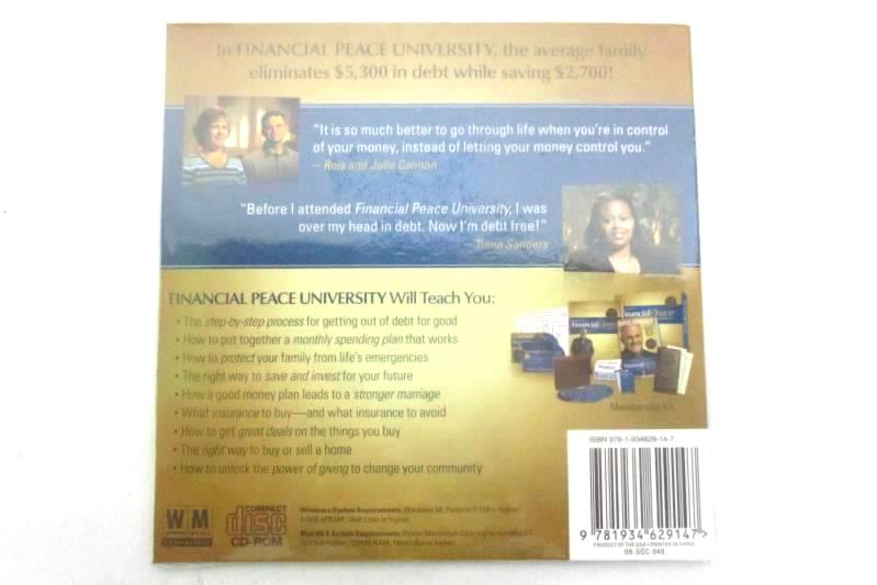 Preview CD-ROM from Dave Ramsey's Financial Peace University New Factory Sealed