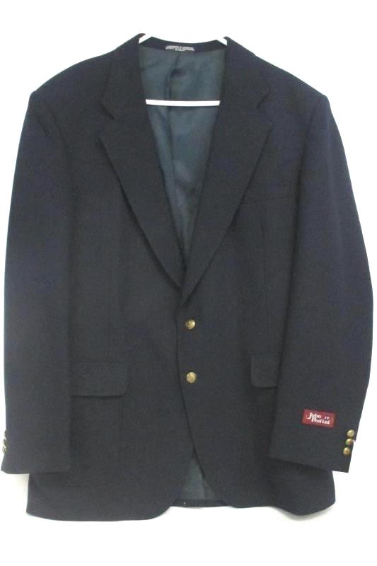 John Peel Men's Navy Blue 2 Button Blazer Sport Coat Jacket Size 44L With Tag