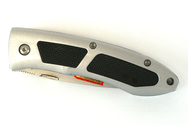 Coast Folding Knife Combination Edge Tanto Blade Liner Lock Silver Black