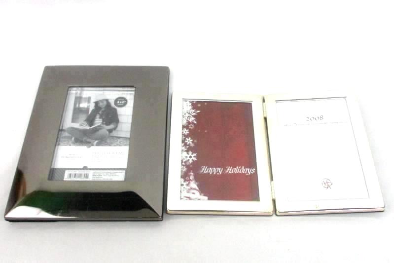 Lot of 2 Metal Finish Photo Frames For 4 x 6 Photos