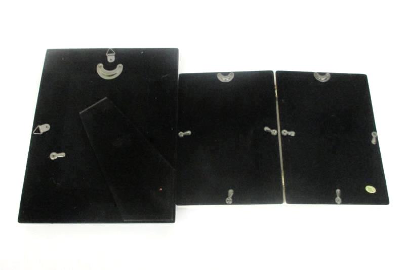 Lot of 2 Metal Finish Photo Frames For 4 x 6 Photos