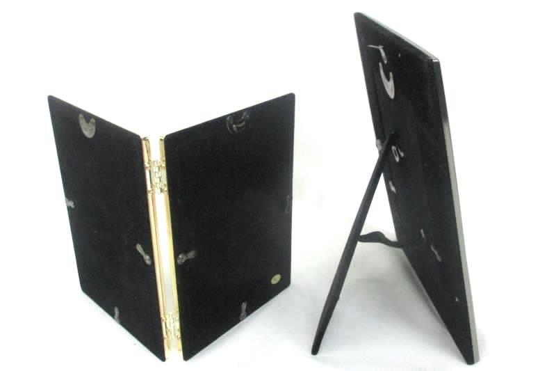 Lot of 2 Metal Finish Photo Frames For 4 x 6 Photos