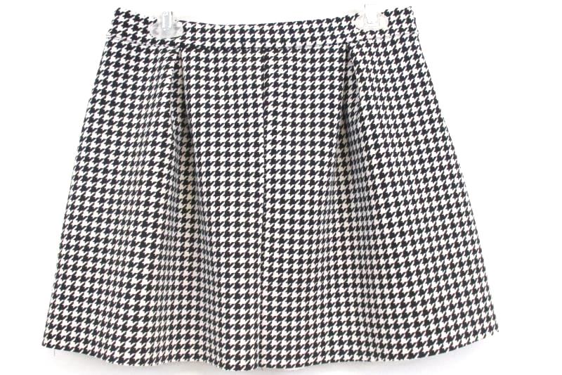 Cotton On Women's Australian Houndstooth Pleated Skirt Polyester Blend Sz M