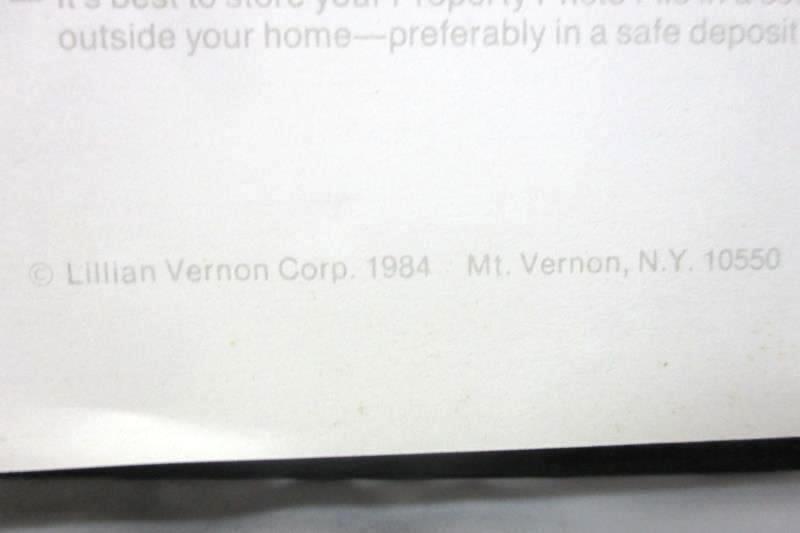 Three Ring Property Photo File For Recording Valuables