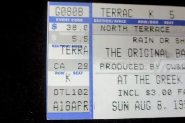 Bad Company Concert Ticket Stub August 8 1999 Greek Theatre