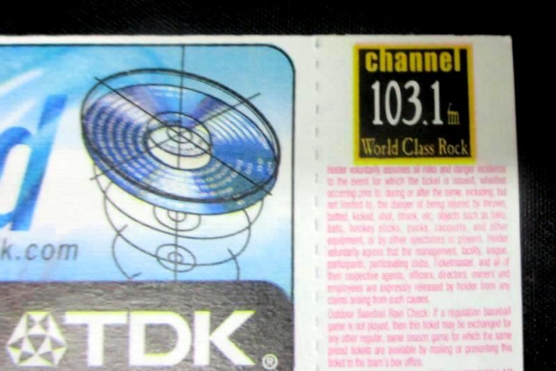 Bad Company Concert Ticket Stub Greek Theatre August 8 1999