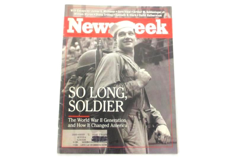 Newsweek Magazine So Long Soldier The World War II Generation January 11 1993