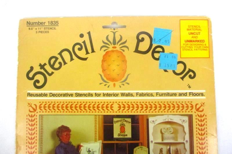 Plaid Enterprises Stencil Decor Mylar and Stencil Instructions Number 1835