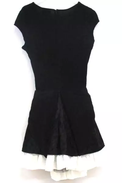 Underwraps Women's Costume Mad Hatter Dress Halloween Gold Piping Size Large