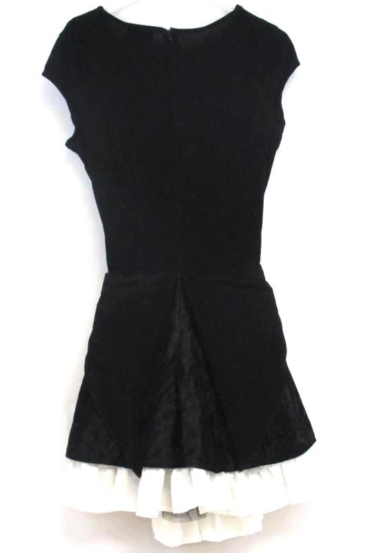 Underwraps Women's Costume Mad Hatter Dress Halloween Gold Piping Size Large