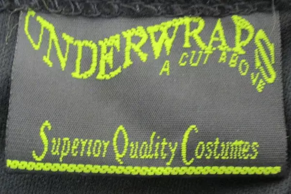 Underwraps Women's Costume Mad Hatter Dress Halloween Gold Piping Size Large