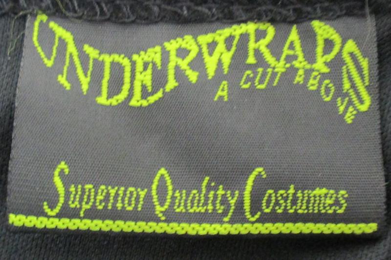 Underwraps Women's Costume Mad Hatter Dress Halloween Gold Piping Size Large