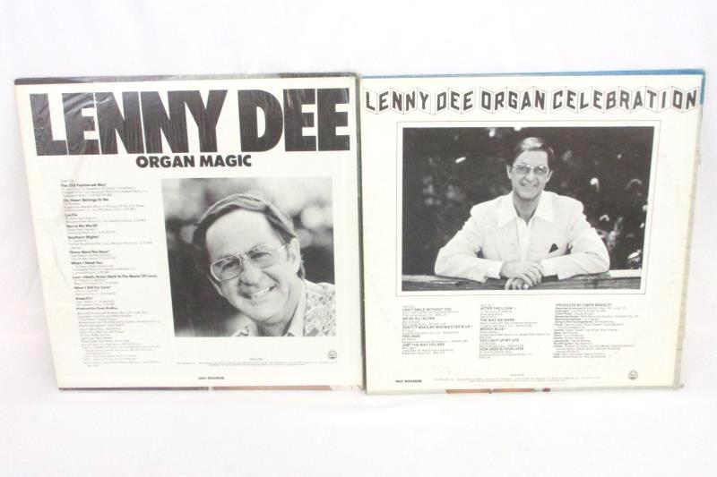 Lot Of 4 Lenny Dee Vinyl Records Organ Celebration Popular Dee-Mand Organ Magic