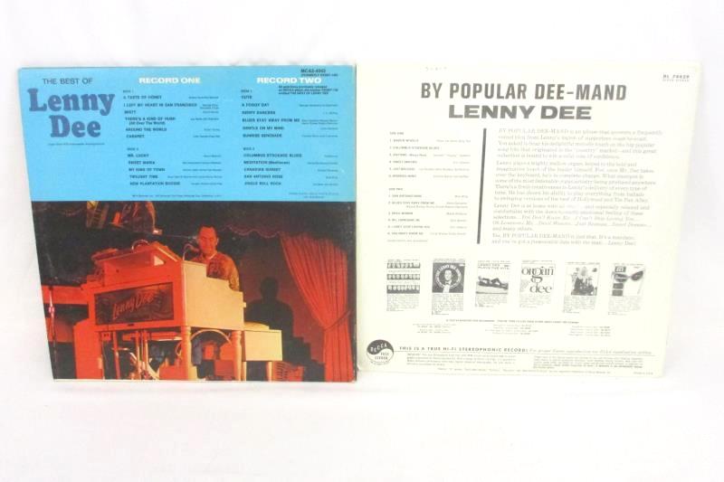 Lot Of 4 Lenny Dee Vinyl Records Organ Celebration Popular Dee-Mand Organ Magic