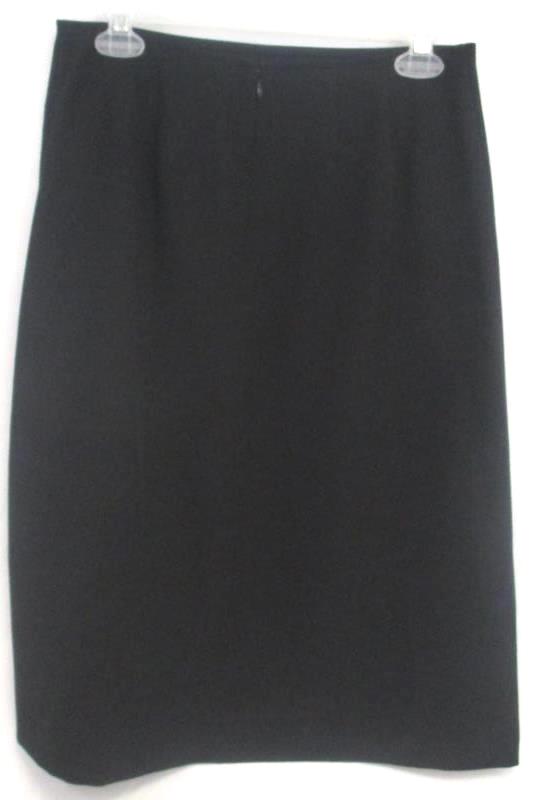 Apostrophe Women's Black A Line Skirt Lace Pleats Polyester Blend Size 8