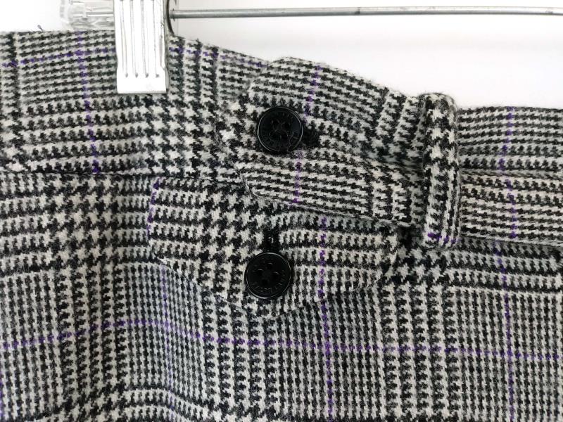 Lauren Ralph Lauren Lined Wool Pants Black Purple Houndstooth Size 12P