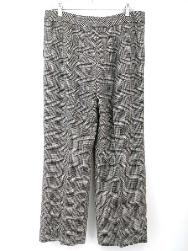 Lauren Ralph Lauren Lined Wool Pants Black Purple Houndstooth Size 12P
