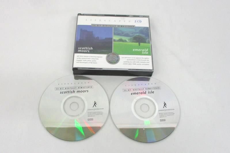 Jeff Victor Lifescapes Scottish Moors and Emerald Isle 2 CD Set 2000 Compass