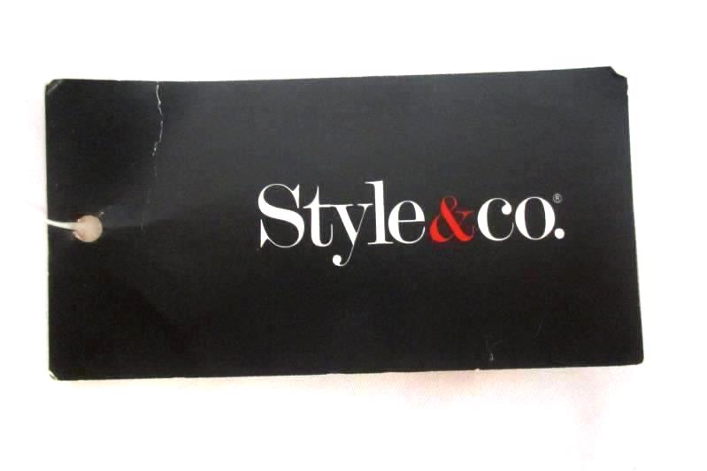 Style&Co Women's Relaxed Chic Pullover Sweater Metallic Blue Size S With Tag