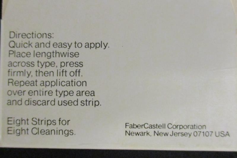 Vintage Type Cleaner Faber Castell No 7540 8 Multi Use Strips In Original Box